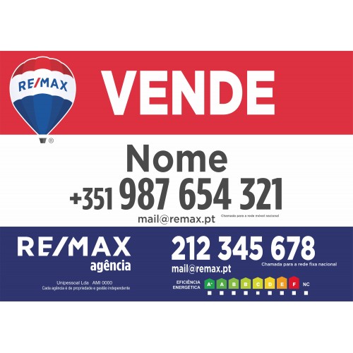 Placa VENDE Remax 1000x700