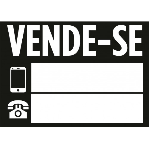 Placa VENDE-SE 700x500mm...