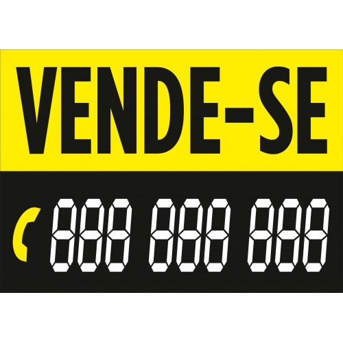 Placa VENDE-SE 700x500mm...