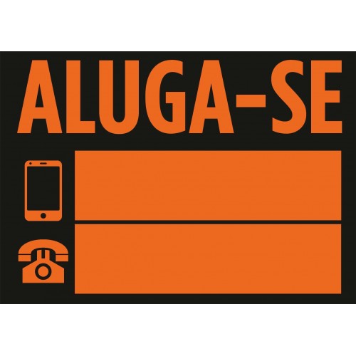 Placa ALUGA-SE 700x500mm...