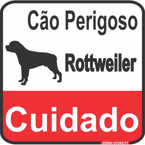 Placa Cão Perigoso...